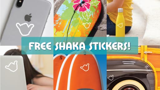 Free Shaka Stickers Image