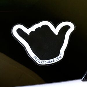3.5" Project Shaka Transparent Sticker
