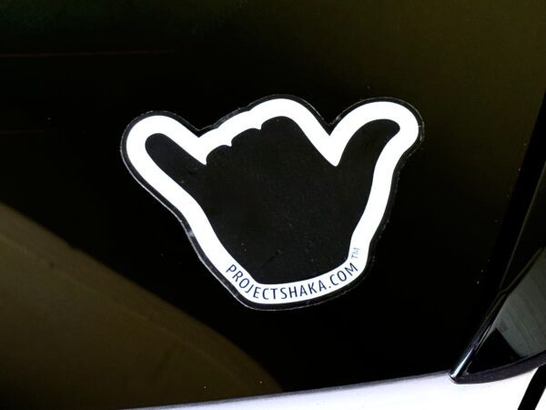 3.5" Project Shaka Transparent Sticker