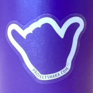 2" Project Shaka Transparent Sticker