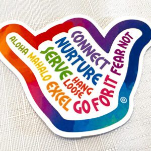 Project Shaka Rainbow Sticker (3”)
