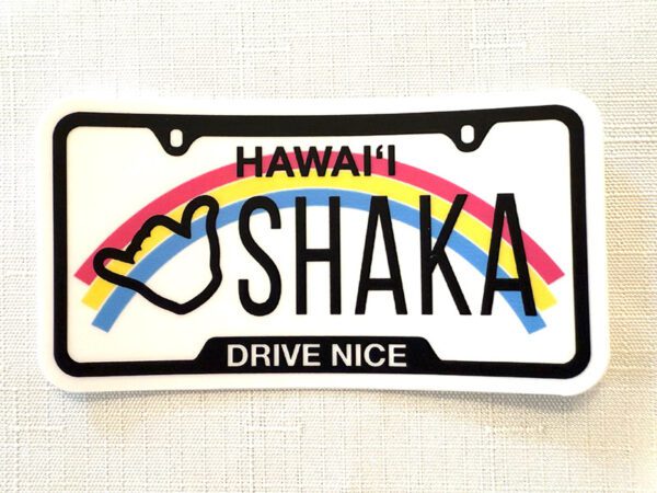 Shaka Plate Sticker Image